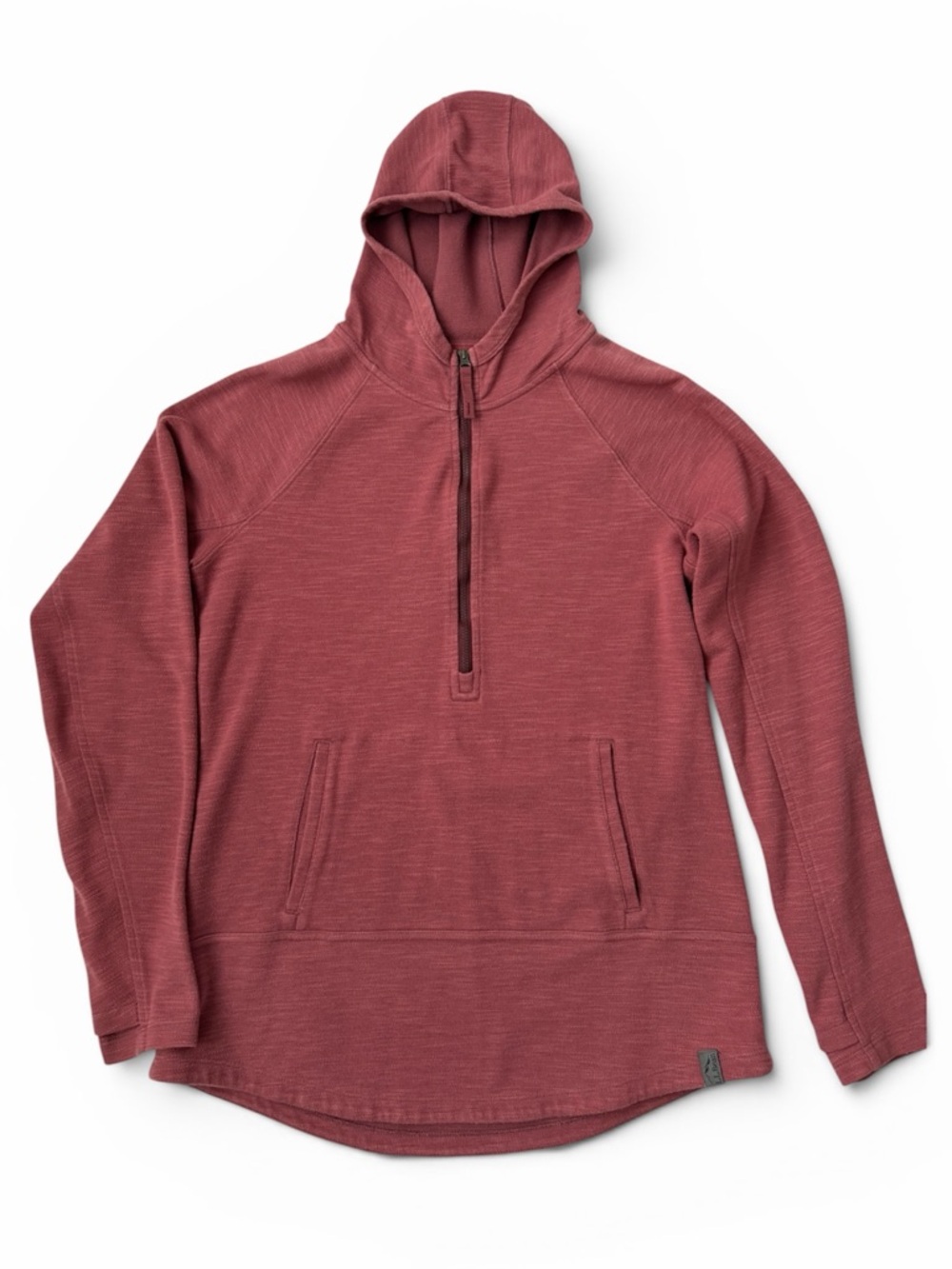 L.L. Bean Dusty pink Mauve quarter zip Hoodie size S